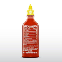 Crying Thaiger Sriracha front view highlights authentic Thai origin.