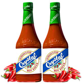 Crystal Hot Sauce Original two-pack bottles showcase bold flavor for sandwiches.