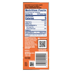 Crystal Light Classic Orange powder dissolving in water for quick flavor.
