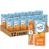 Crystal Light Classic Orange powder ready to mix for zero sugar, five calories per serving.