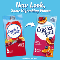 Crystal Light Fruit Punch shake blends with water for a refreshing drink.