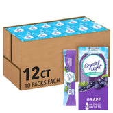 Crystal Light Grape on-the-go boxes with single-serve flavor packets for easy hydration