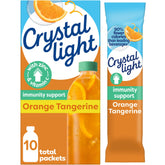 Crystal Light Immunity Orange Tangerine packet ready for a citrus boost