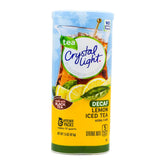 Crystal Light Lemon Iced Tea canister with sugar-free refreshment
