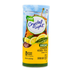Crystal Light Lemon Iced Tea canister with sugar-free refreshment