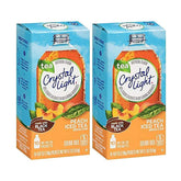 Crystal Light Peach On-the-Go box highlights peach flavor and convenient sachets.