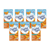Crystal Light Peach Mango On-The-Go packet for quick, low-calorie refreshment.