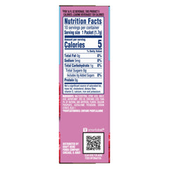 Crystal Light Raspberry Ice powder dissolving in a glass for quick flavor