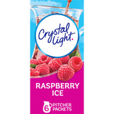 Crystal Light Raspberry Ice packets ready to mix for a 2-quart pitcher