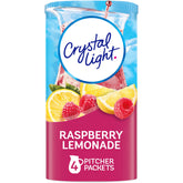 Crystal Light Raspberry Lemonade 4-pack ready for easy, low-calorie serving.