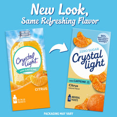 Crystal Light single-serving packets in a box for mess-free mixing