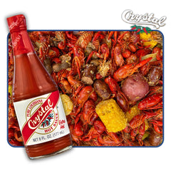 Crystal Louisiana Pure Hot Sauce Extra Hot adds heat to eggs and breakfasts