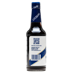 Crystal Worcestershire sauce glass bottle highlights tangy finish for marinades.
