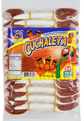 Cuchaleta tamarind spoon candy pack with chewy texture for on-the-go indulging.