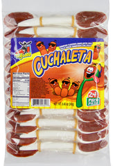 Cuchaleta tamarind spoon candy pack with chewy texture for on-the-go indulging.