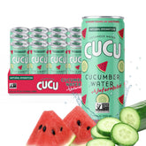 CUCU can being poured to show refreshing hydration.