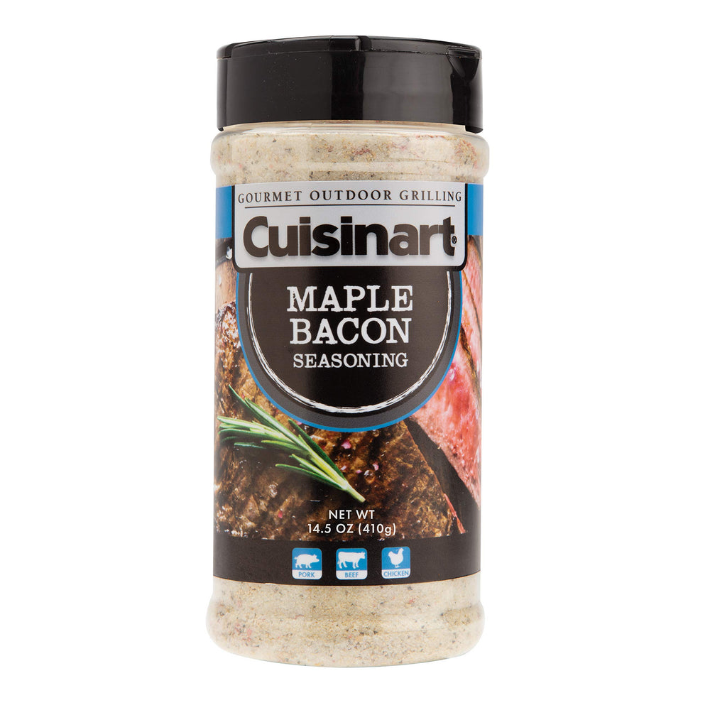 Cuisinart Maple Bacon Seasoning bottle ready for grilling flavor