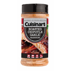 Cuisinart Roasted Chipotle Garlic Seasoning jar ready to dust grilled meats with smoky heat.