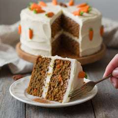 Culpitt orange carrot decorations 2.5 cm suitable for Easter carrot cake toppers.