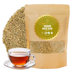 Cure wid Pure dried yarrow flowers ready for tea infusion and soothing aroma.