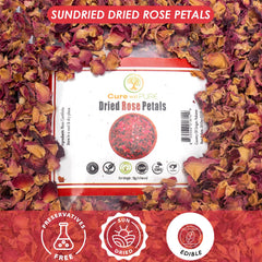 Cure Wid Pure rose petals for skincare infuse masks and scrubs with gentle botanical benefits.