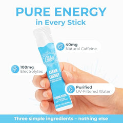 Curly's liquid sticks dissolving instantly in a glass of water for easy use