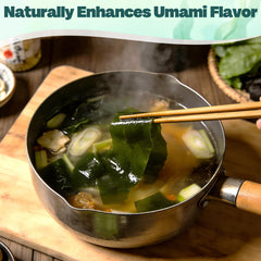 Curnue soaked kombu slices after soaking, ideal for bowls