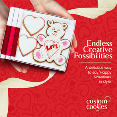 Custom Cookies edible markers set for safe, mess-free decorating and family arts and crafts.