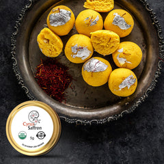 Cyrus Saffron from Khorasan boosts color and fragrance in dishes.