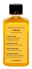 Daana sunflower oil closeup highlighting rich color and aroma