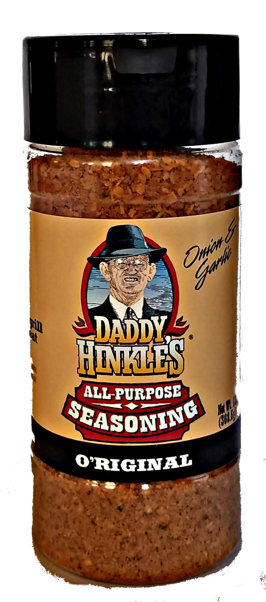 Daddy Hinkle's Original Dry Rub 12oz bulk on meats for grilling and roasting