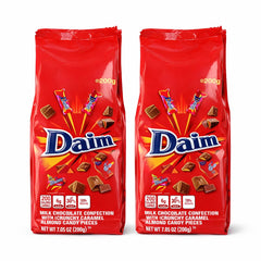 Daim chocolate bags 200g front view, perfect for sharing at gatherings.
