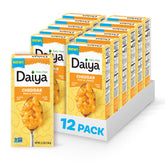 Daiya dairy-free cheddar mac packaging for quick weeknight meals.