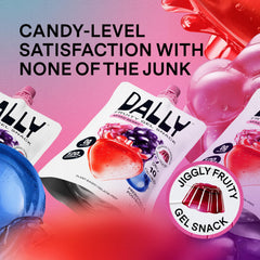 Close-up of DALLY berry konjac jelly texture
