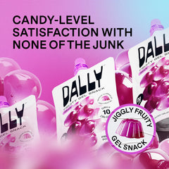Serving size of DALLY Grape Konjac Jelly Pouch supports satisfying, guilt-free snacking.