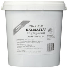 Dalmatia fig spread jar highlighting rich flavor, ideal with cheese and bread