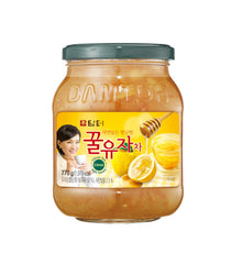 Damtuh Honey Citron Tea jar with preserved citron, ideal for comforting hot beverages.