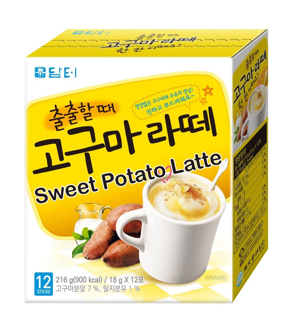 Damtuh Sweet Potato Latte front packaging for quick, creamy enjoyment.