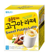 Damtuh Sweet Potato Latte front packaging for quick, creamy enjoyment.