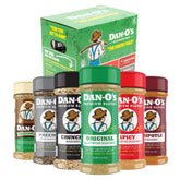 Dan-O's Original bottle pour enhances savory meals with balanced herbs.