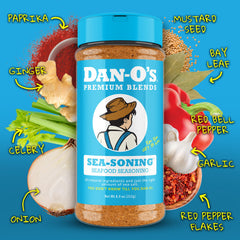 Dan-O's SEA-soning on a fish dish highlights bold seafood flavor.