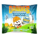 DANDIES Jumbo Campers pack close-up showing fluffy vegan marshmallows for snacking
