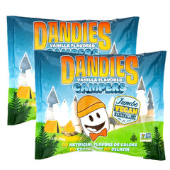 DANDIES Jumbo Campers pack front showing the vegan 2-pack for camping.
