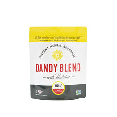 Dandy Blend instant beverage bag ready for quick, caffeine-free coffee substitute.