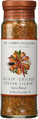 Dangold Kickin' Chicken seasoning bottle highlighting bold lower-salt flavor for fried chicken