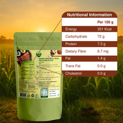 Danodia Foods Ragi measuring spoon with grains for precise cooking.
