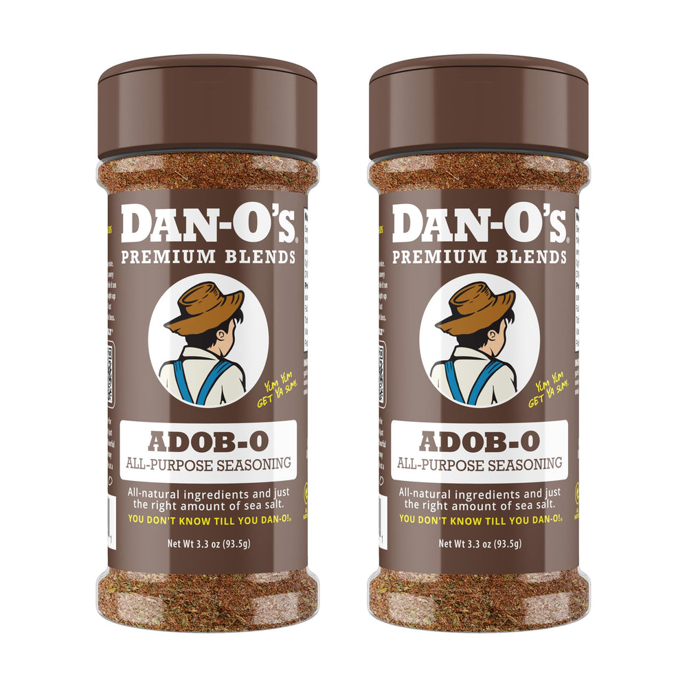 Dan-O's Adob-O seasoning bottle for taco night, sugar-free and versatile.