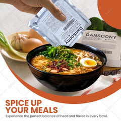 DanSoony ingredients closeup reveals a 30-50 item blend adding depth to meals