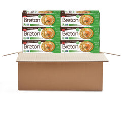 Dare Breton Herb Garlic crackers front pack, crisp gluten-free texture ideal for dipping.