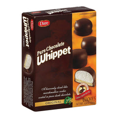 Dare Cookie Whippet Original packaging highlighting gluten-free production and product details